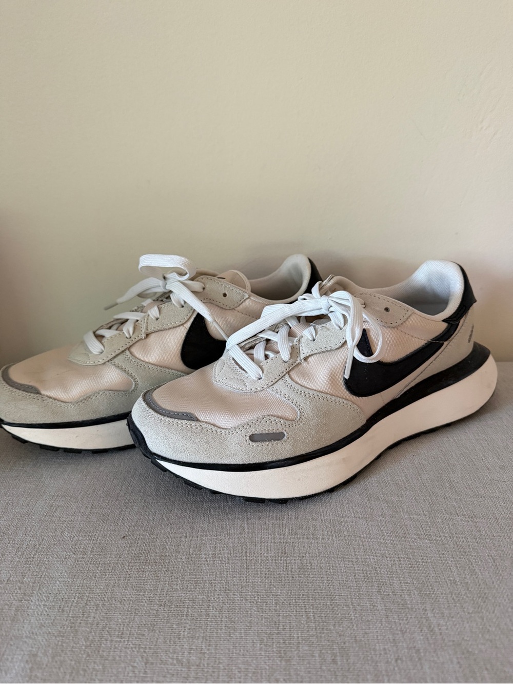 Nike Neutral Beige and Black Women's Sneakers